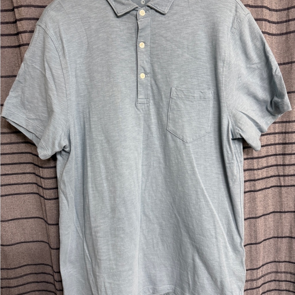 J. Crew Light Blue Polo Shirt Classic Style